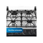 Indurama Goya 4 Hornillas Encendido Automático Horno a Gas Diseño Moderno Negro