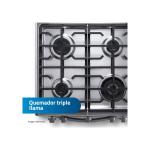 Indurama Granada Zafiro 92 Litros Cocina Gas 4 Quemadores Tapa Vidrio Templado Croma