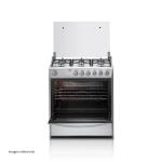 Indurama Cataluña QZ 6 Hornillas 97 L Parrillas Hierro Fundido Tapa Vidrio Croma