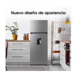 Hisense RD267H 205 L Dispensador Agua Iluminación LED Top Freezer Plateado
