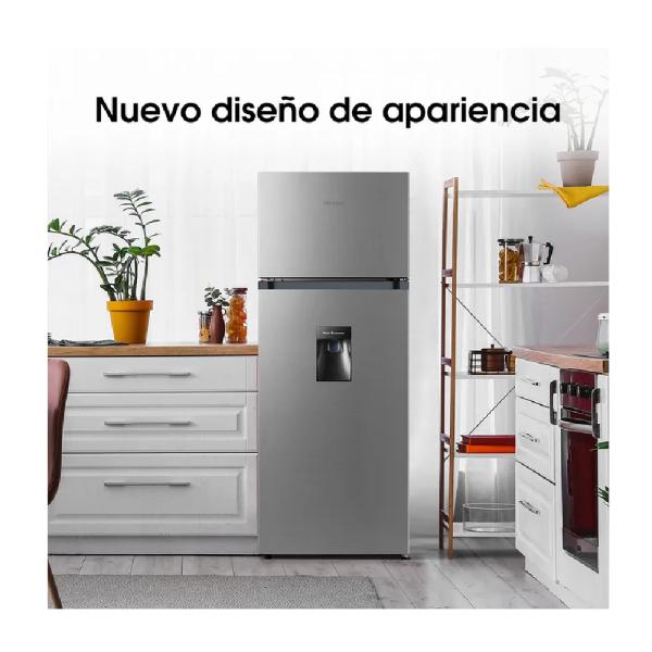 Hisense RD267H 205 L Dispensador Agua Iluminación LED Top Freezer Plateado