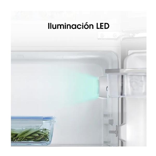 Hisense RD267H 205 L Dispensador Agua Iluminación LED Top Freezer Plateado