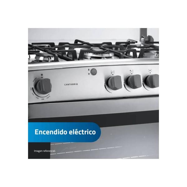 Indurama Cantabria 5 Hornillas 97 Litros Encendido Eléctrico Hierro Fundido Croma