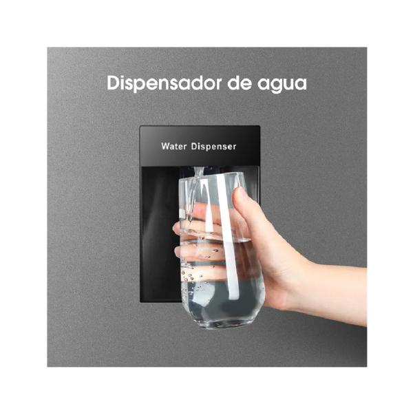 Hisense RD267H 205 L Dispensador Agua Iluminación LED Top Freezer Plateado