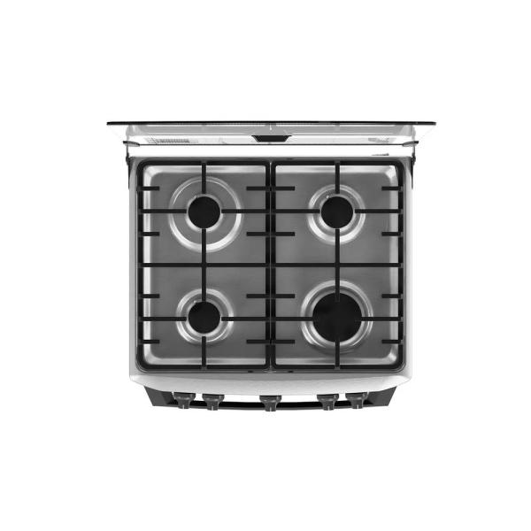 Mabe CMP6010FG0 79 Litros Cocina Gas 4 Quemadores Parrillas Hierro Fundido Ostra Metálico