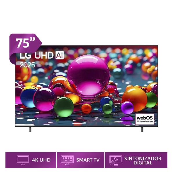 LG UA8000 75″ UHD AI Procesador α7 Gen8 HDR Negro