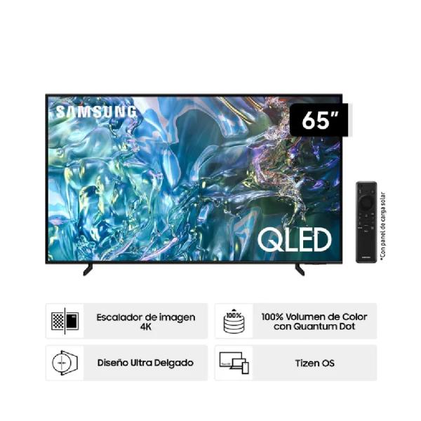 Samsung Q60D QN65Q60DAGXPE 65″ QLED Quantum HDR Smart Tizen Negro