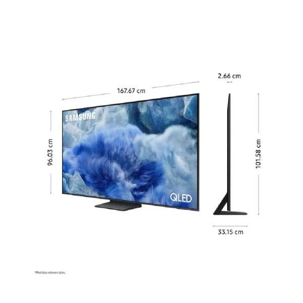 Samsung QN75Q8F Vision AI 75 Pulgadas QLED UHD Inteligente Negro