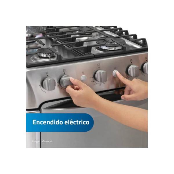 Indurama Granada Zafiro 92 Litros Cocina Gas 4 Quemadores Tapa Vidrio Templado Croma