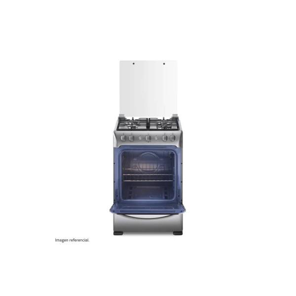 Indurama Granada Zafiro 92 Litros Cocina Gas 4 Quemadores Tapa Vidrio Templado Croma