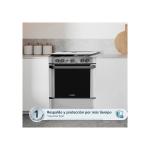 Mabe CMP6010FG0 79 Litros Cocina Gas 4 Quemadores Parrillas Hierro Fundido Ostra Metálico