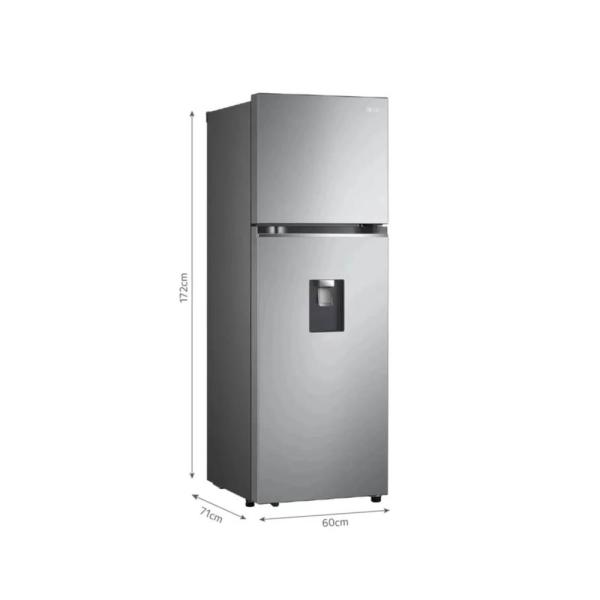 LG GT33WPP 334L Door Cooling No Frost Top Freezer Dispensador Agua Plateado