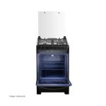 Indurama Pompeya Zafiro 81 L 4 Hornillas Encendido Eléctrico Vidrio Templado Negro