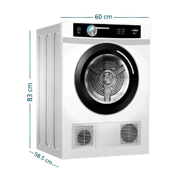 Mabe SEM090VBBB0 9 kg Secado Reversible Filtro Pelusas Blanco