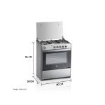 Indurama Cantabria 5 Hornillas 97 Litros Encendido Eléctrico Hierro Fundido Croma