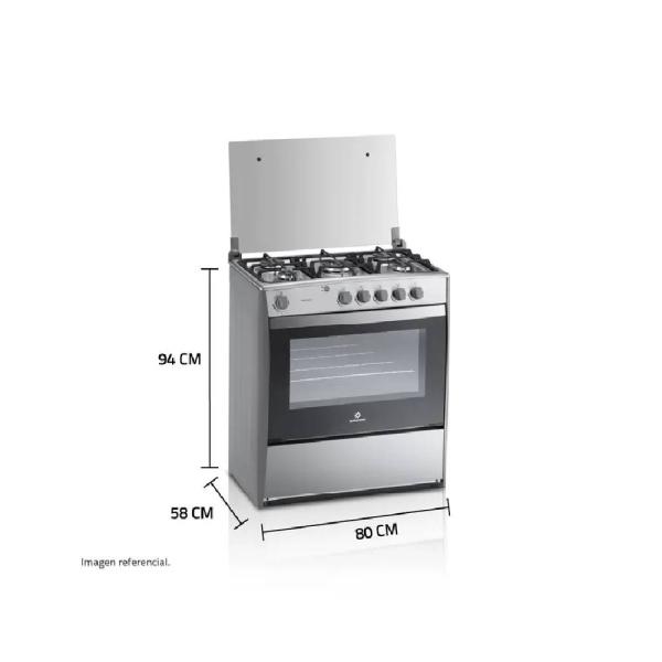 Indurama Cantabria 5 Hornillas 97 Litros Encendido Eléctrico Hierro Fundido Croma