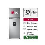 LG GT33WPP 334L Door Cooling No Frost Top Freezer Dispensador Agua Plateado