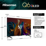 TELEVISOR HISENSE QLED 50 50Q6N 4K GOOGLE TV