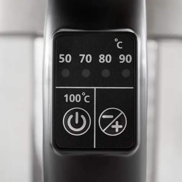 Hervidor Eléctrico Oster BVSTKT8990 1.7L, Control de Temperatura, Acero/Negro
