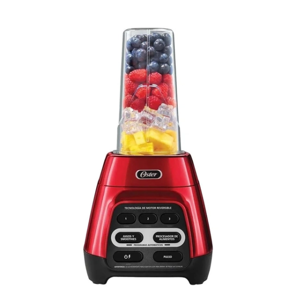 Oster BLSTPYG1310RBG 700W Motor Reversible Vaso Boroclass Vaso Portátil Rojo