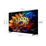 TCL 98C655 98" QLED 4K UHD Google TV HDR10 Bluetooth Negro
