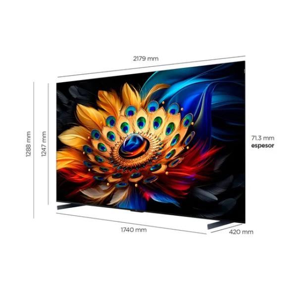 TCL 98C655 98" QLED 4K UHD Google TV HDR10 Bluetooth Negro