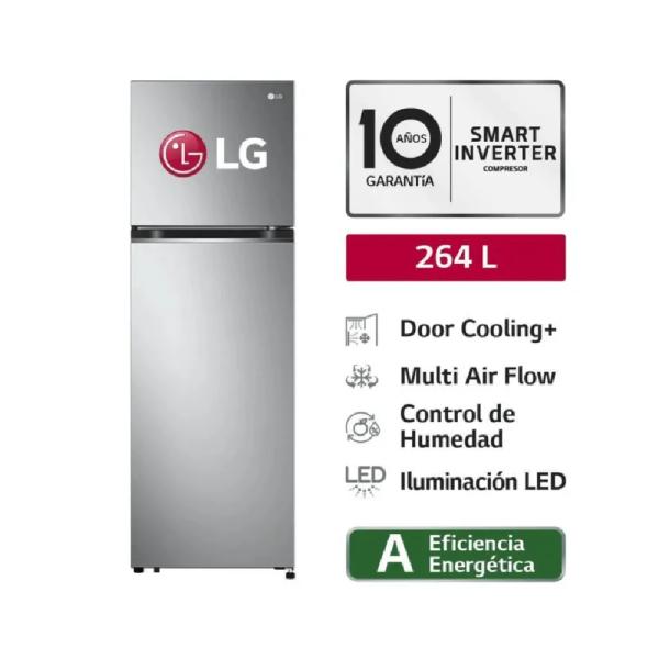 LG GT26BPP 264 L DoorCooling+ Smart Inverter No Frost Plateado
