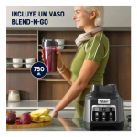 Oster XTREME MIX 1500W Tecnología Reversible 10 Aspas 2L Negro