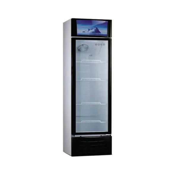Bord EX309-M 309L Vitrina Exhibidora Refrigerada Puerta Vidrio Panorámico LED Blanco