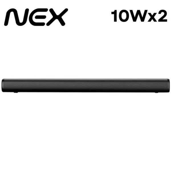 NEX Soundbar 2.0 32 Pulgadas Bluetooth Audio Estéreo Compacto Conectividad Universal Negro