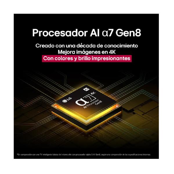 LG 50UA7300PSB 50" Ultra HD Procesador α7 Gen8 ThinQ AI Negro