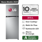LG GT31BPP Refrigeradora 315L Sistema No Frost Multi Air Flow Enfriamiento Rápido Plateado