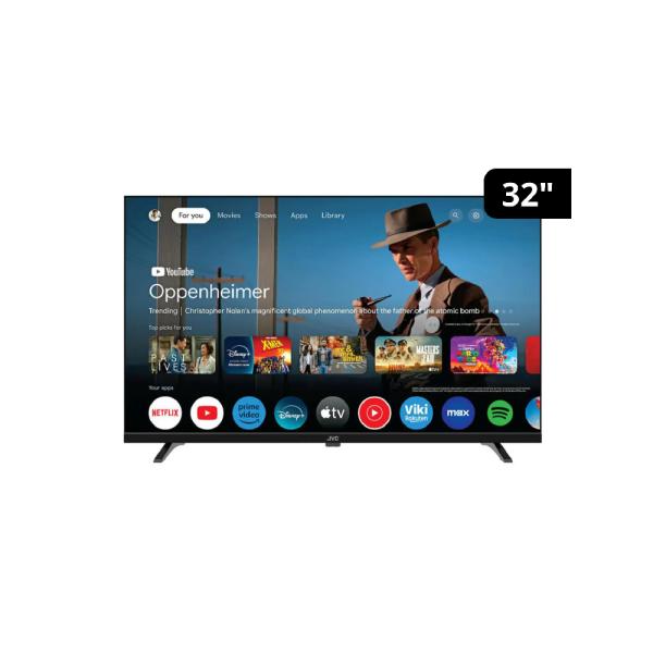 JVC LT‑32KB588 32″ LED HD Bluetooth WiFi Control por Voz Negro