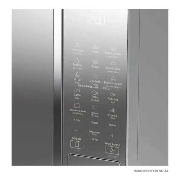 Whirlpool WM2011D 30L 900W Microondas Panel Digital Programas Automáticos Descongelado Inteligente Gris