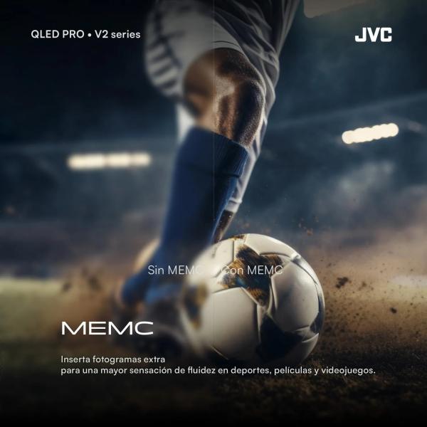 JVC LT-75KM858 75" QLED 4K Ultra HD SmartTV Bluetooth HDMI Negro