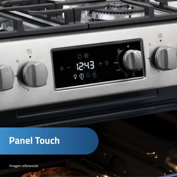 Indurama Ibiza Zafiro 4 Hornillas Gas GLP Horno Eficiente Panel Frontal Croma