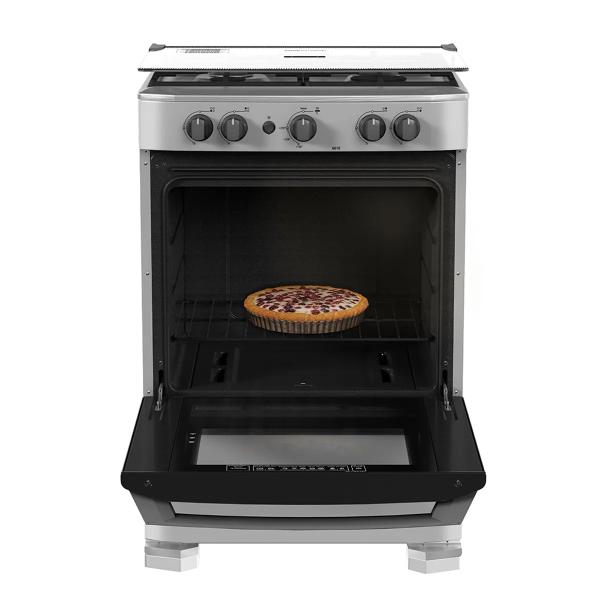 Mabe CMP6020FG1 Cocina a Gas 4 Hornillas Horno Amplio Grill Integrado Silver