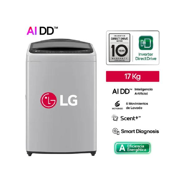 LG WT17DV6T 17 kg AI DD TurboDrum 6 Motion DirectDrive Gris