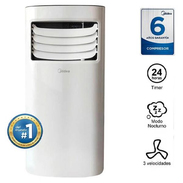 MIDEA MPPH-09CRN1-NB4 9000 BTU Frío Rápido Control Remoto Área 14 m² Blanco