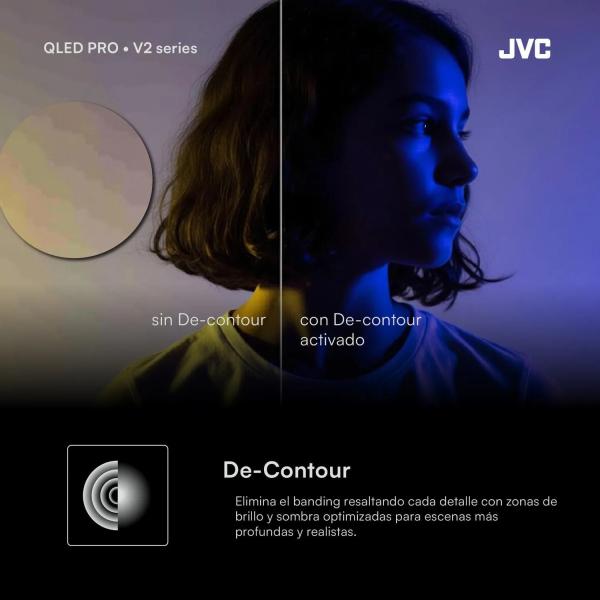 JVC LT-75KM858 75" QLED 4K Ultra HD SmartTV Bluetooth HDMI Negro
