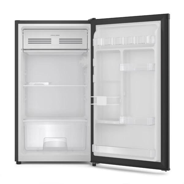 Frost One Door Minibar 90 L Refrigeración Uniforme Puerta Reversible Diseño Compacto Negro
