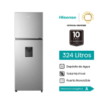 Hisense RT3N320NMC 324L Refrigeradora No Frost Multi Air Flow Eficiencia Energética Inox