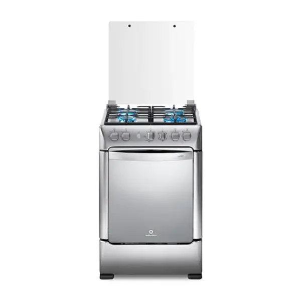 Mabe CMP6035FX1 4 Quemadores Gas GLP Horno 79 L Tapa Vidrio Templado Inox