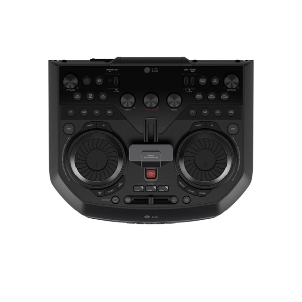 LG OK99M XBOOM 2000W Parlante Torre Karaoke Luces LED Multi Bluetooth Negro