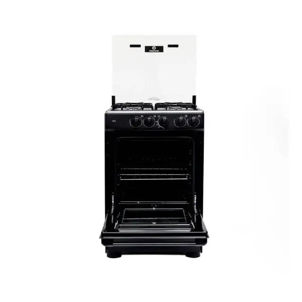 Indurama Goya 55 L Horno 4 Quemadores Parrillas Enlozadas Gas Negro