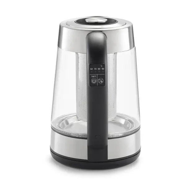 Hervidor Eléctrico Oster BVSTKT8990 1.7L, Control de Temperatura, Acero/Negro