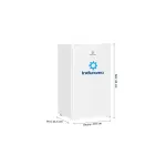 Indurama RI-101BL Frigobar 90 L Refrigeración Uniforme Diseño Moderno Blanco