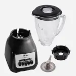 Oster BLSTKAG-BPB 550W 2 Velocidades Pulso Vidrio Boroclass Acople Metálico Negro