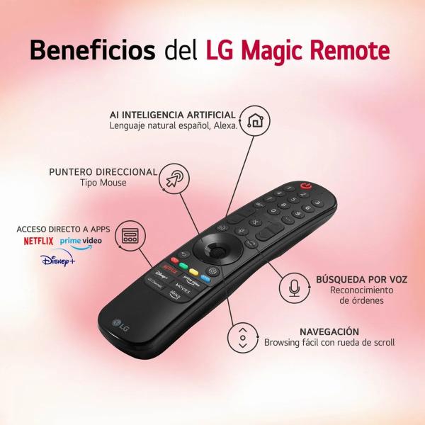 LG 55QNED80TSA 55″ Smart TV QNED 4K webOS Magic Remote Negro
