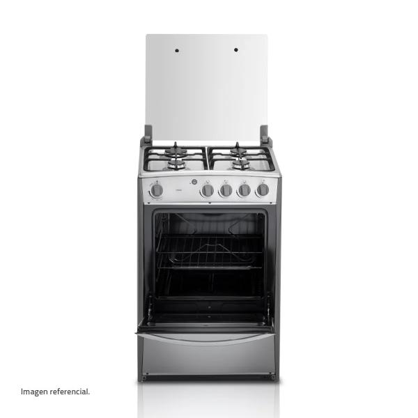 Indurama Coruña QZ 4 Hornillas Encendido Eléctrico Horno 66 L Acero Inox Croma